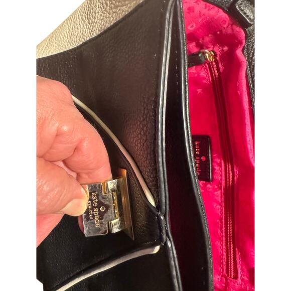 Kate Spade New York black and white envelope bag circa 2014 - Picture 7 of 8